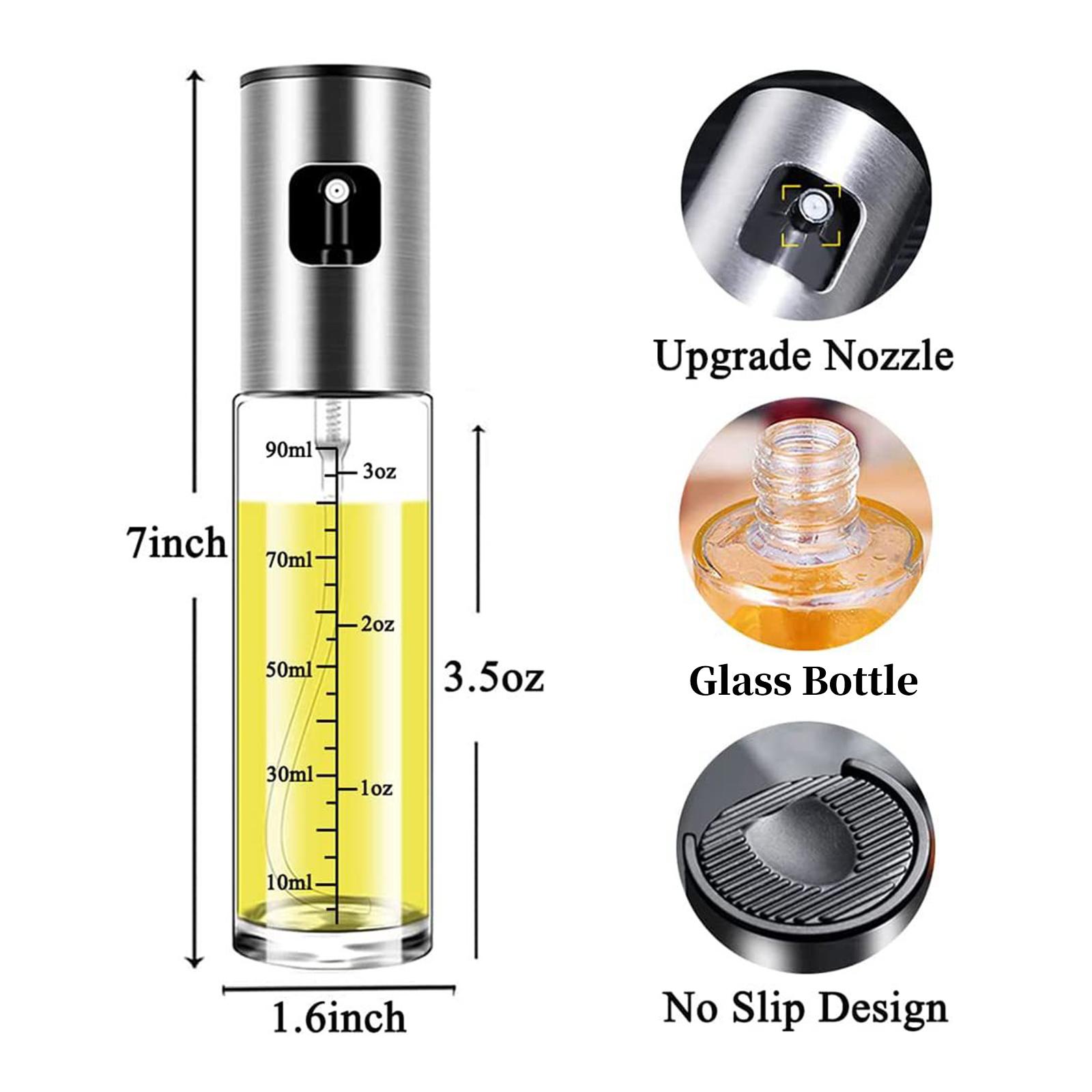 Olive Oil Sprayer Mister Spray Bottle Refillable Oil Dispenser for BBQ Salad Baking Roasting Grilling Hair Spray Bottle