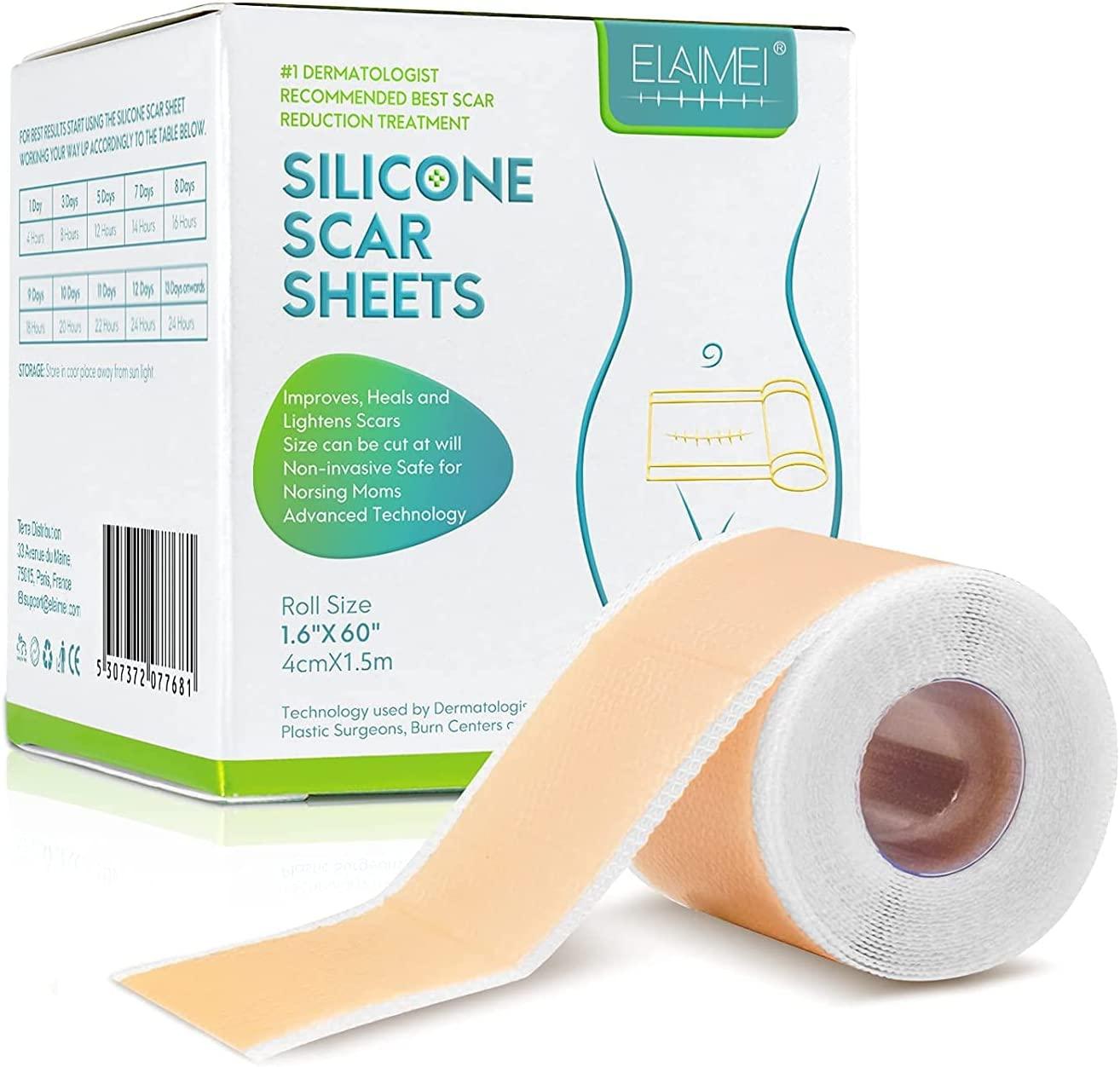 Silicone Scar Dressing để  lá từ vết sẹo silicone cho sinh mổ, phẫu thuật, bỏng, sẹo, sẹo do mụn trứng cá