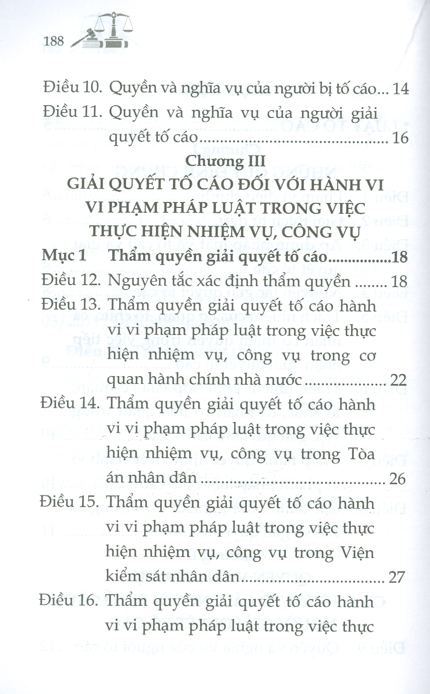 Luật Tố Cáo Và Văn Bản Hướng Dẫn Thi Hành