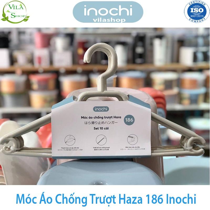 Móc Treo Quần Áo, Móc Quần Áo Chống Trượt Hara 186, Bộ Sưu Tập Móc Quần Áo Người Lớn Nhựa Cao Cấp Inochi