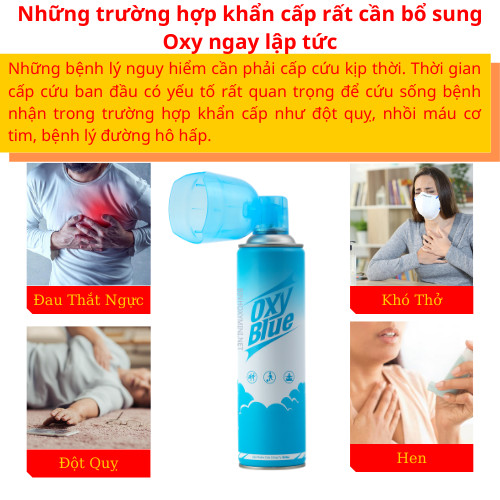 Bình Oxy Mini cầm tay chứa oxy tinh khiết 98%