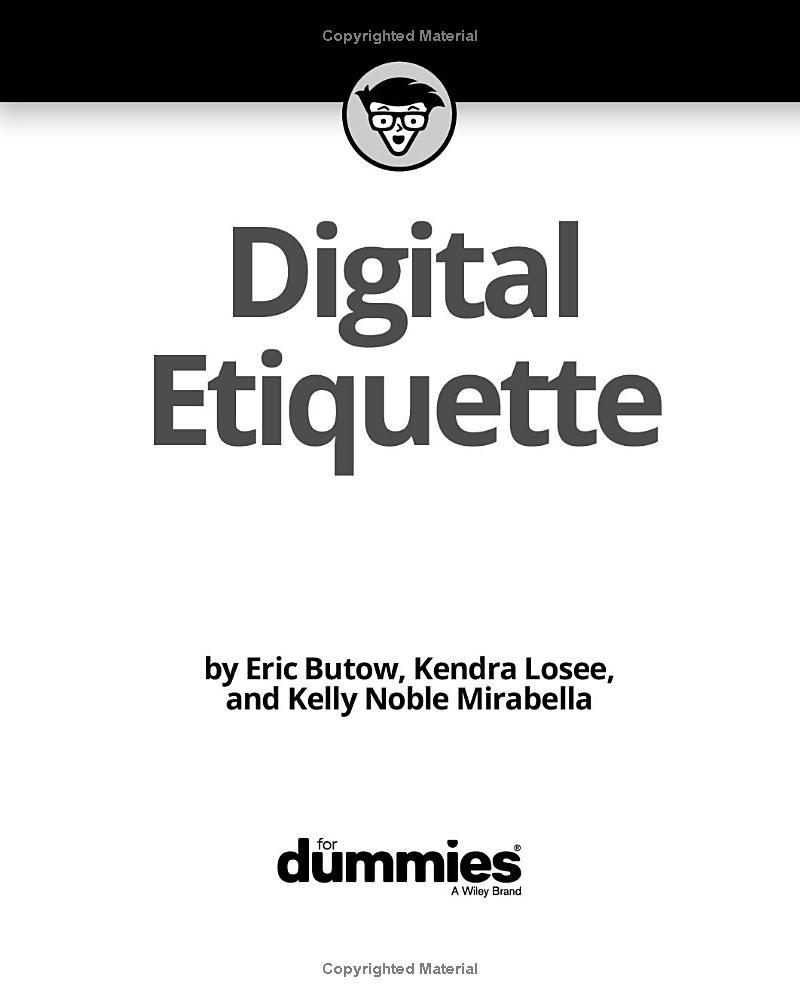 Sách ngoại văn: Digital Etiquette For Dummies