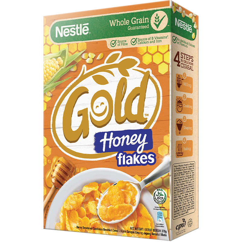 Ngũ cốc ăn sáng Gold Honey (hộp 370g) [Tặng túi trống thể thao NBC Box]