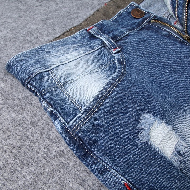 Quần short jean nam xanh đậm Q418 MĐ