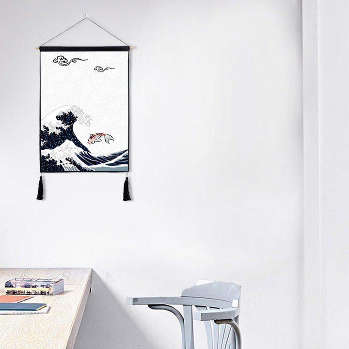 Tranh vải treo tường trang trí phong cách Nhật Bản - Mẫu 23