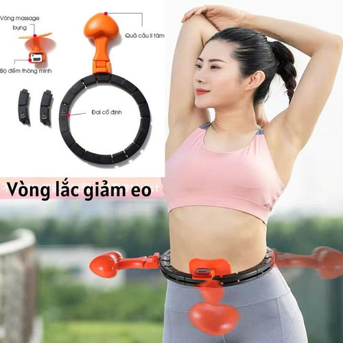 Vòng Lắc Eo Thông Minh Cao Cấp, Vòng Lắc Eo Tập Bụng Có Đồng Hồ Đếm Thông Minh, Chính Hãng miDoctor