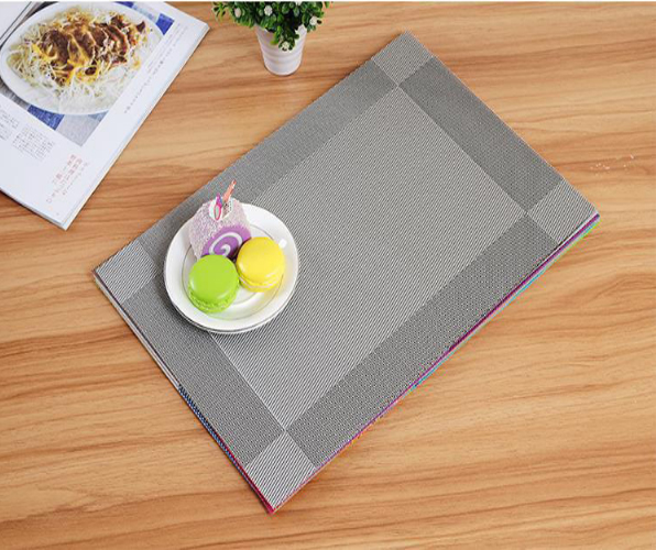 Tấm lót bàn ăn placemat màu xám 30x45cm