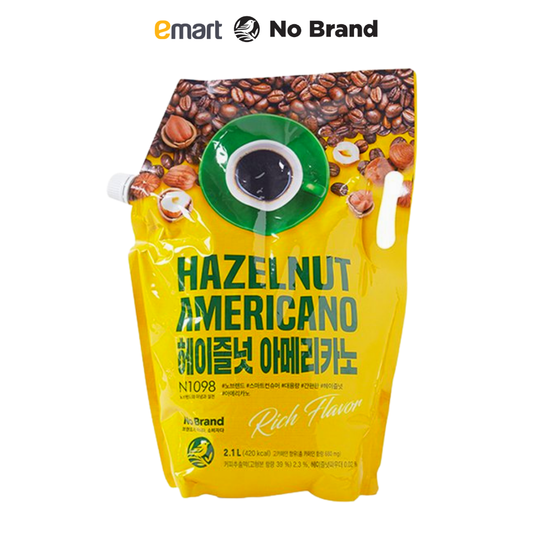 Cà Phê Americano Uống Liền Hương Hạt Phỉ Hazelnut No Brand Túi 2,1L