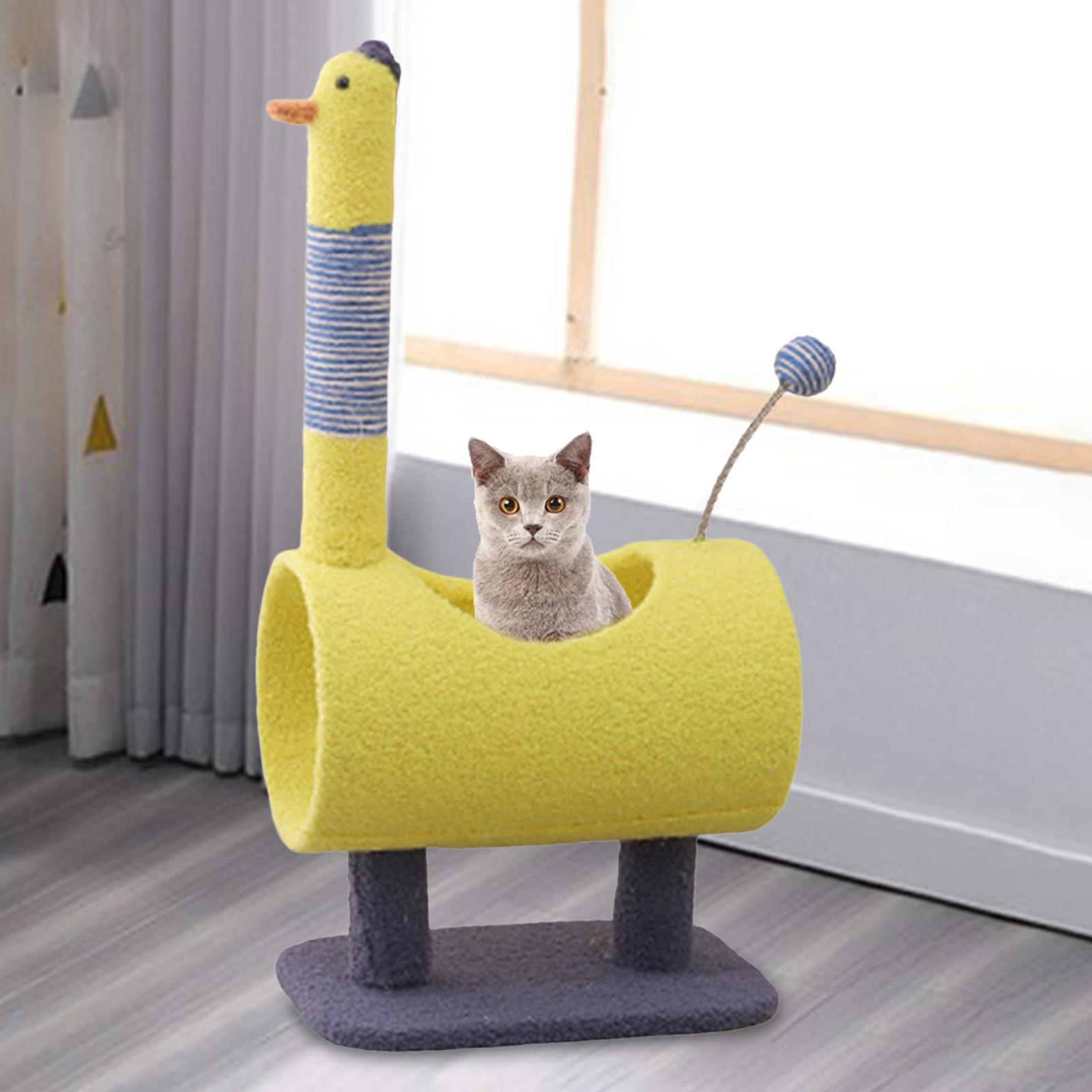 Plush Cat Climbing Cat Interactive Toys Stable Base Durable