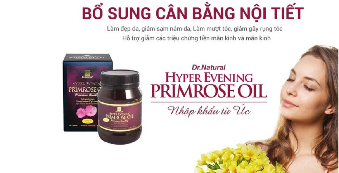 Viên uống bổ sung và cân bằng nội tiết tố giúp làm trắng da mờ nám tàn nhang Hyper Evening Primrose Oil nhập khẩu Úc