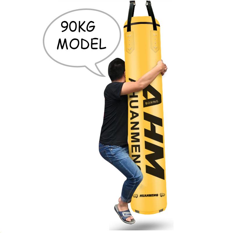 120cm bền bao cát Boxing Sandbox Kickboxing Túi đấm MMA Thái Taekwonda Sanda Boxing Fitness Sand Color: Black 120cm