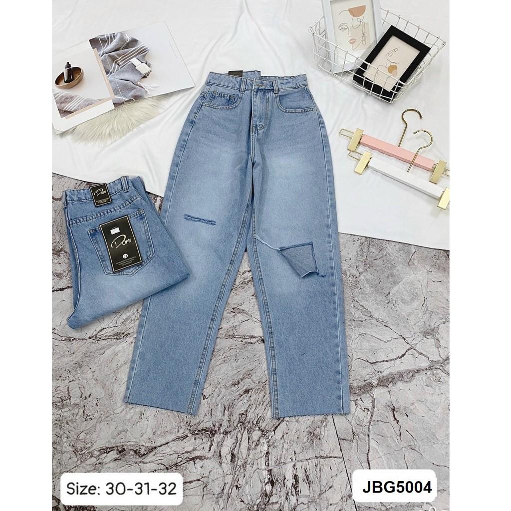 Quần jean baggy rách gối JBG5004