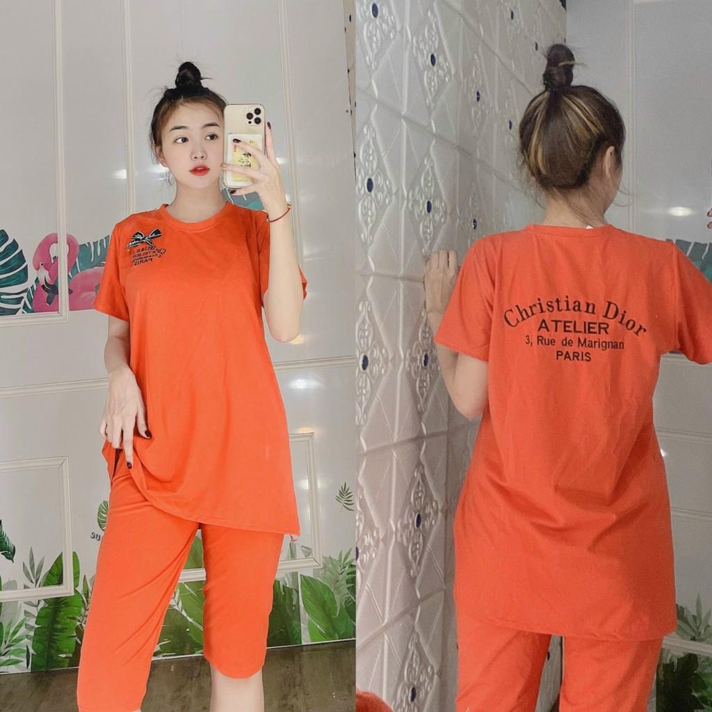 SET ĐỒ BỘ THUN NỮ,THIẾT KẾ HỌA TIẾT XINH XẮN,CHẤT LIỆU VÃI CO GIẢN 4C