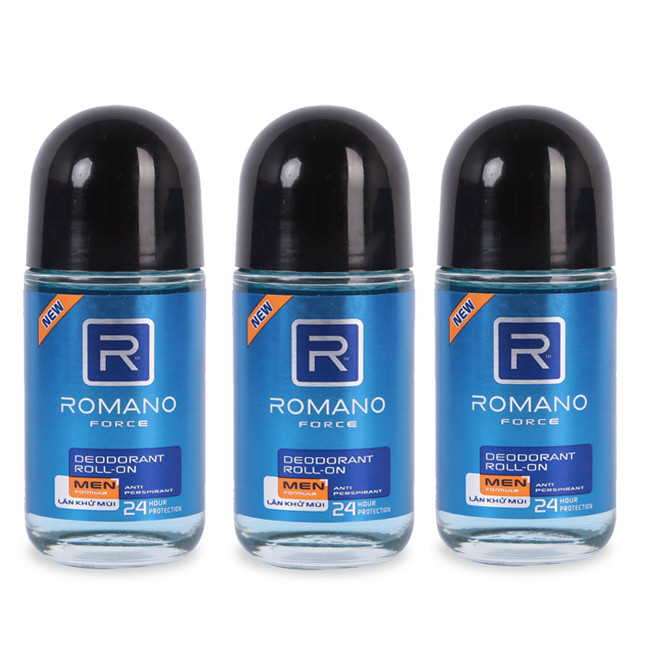 Combo 3 lăn khử mùi Romano Froce (50ml*3)+ Tặng 1 xà bông tắm 50gr