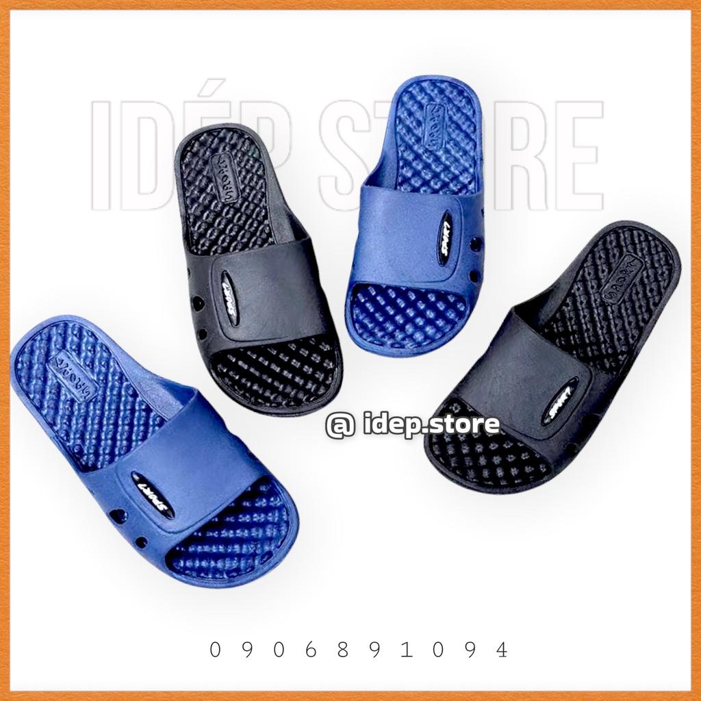Dép nhựa quai ngang hạt massage SPORT nam nữ đi trong nhà tắm iDÉP- DL197