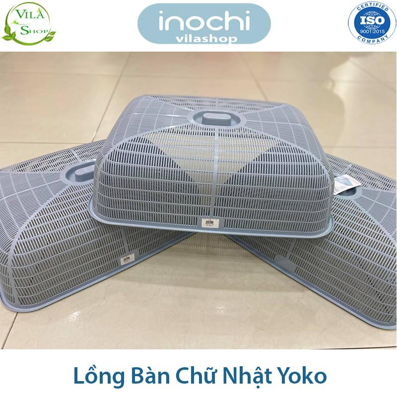 Lồng Bàn Nhựa, Lồng Bàn Bảo Quản Thức Ăn Chữ Nhật Yoko Inochi, Nhựa Cao Cấp Thông Minh Kháng Khuẩn Không Mùi