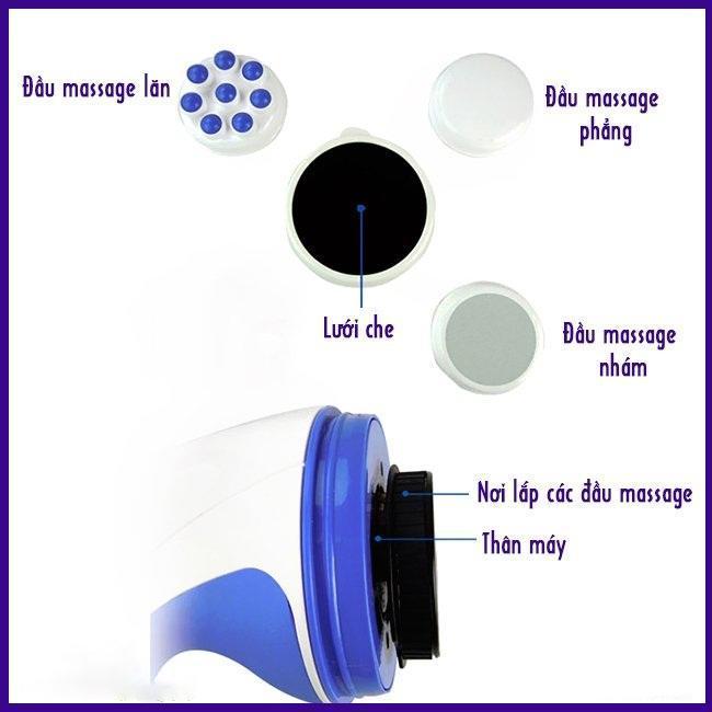 Máy Massage Cầm Tay Relax &amp; Spin Tone 5 Đầu Đa Năng Loại Tốt