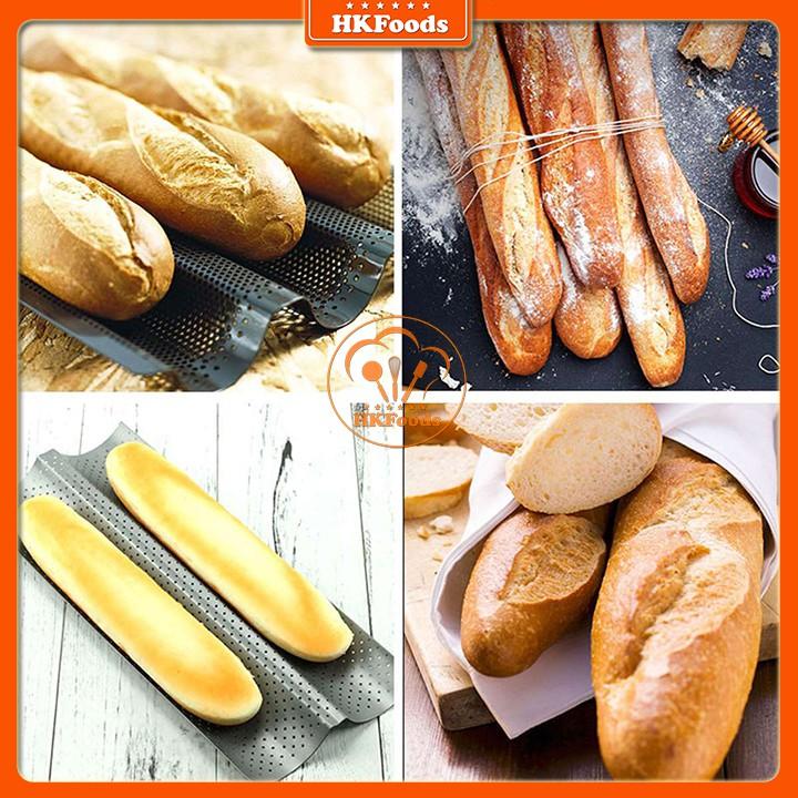Khay Nướng Bánh Mì Pháp Baguette 3 Rãnh/Khay Nướng Hình Chữ U/Non Stick Baking Tray