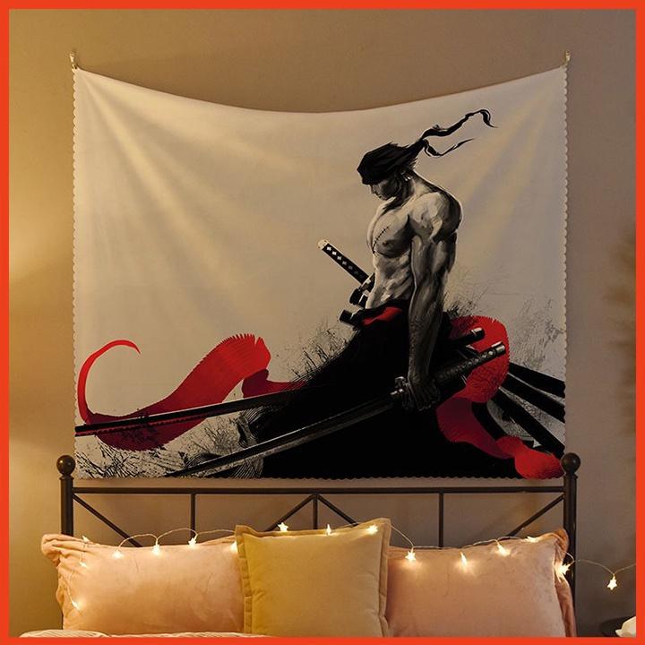 Thảm Treo Tường Hình Anime One Piece trang trí decor phòng NR