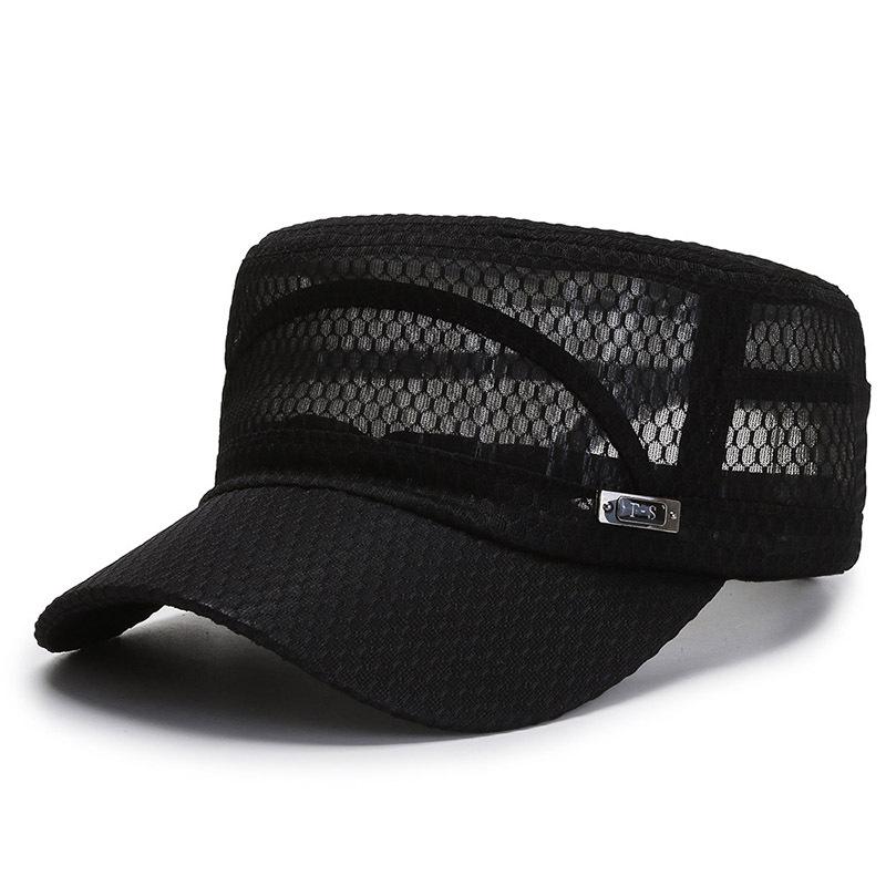 2023 MỚI điều chỉnh mũ lưỡi trai Mesh Mũ bóng chày Snapback Hat Summer Hip Hop phù hợp mũ cho phụ nữ nam Color: Light Grey