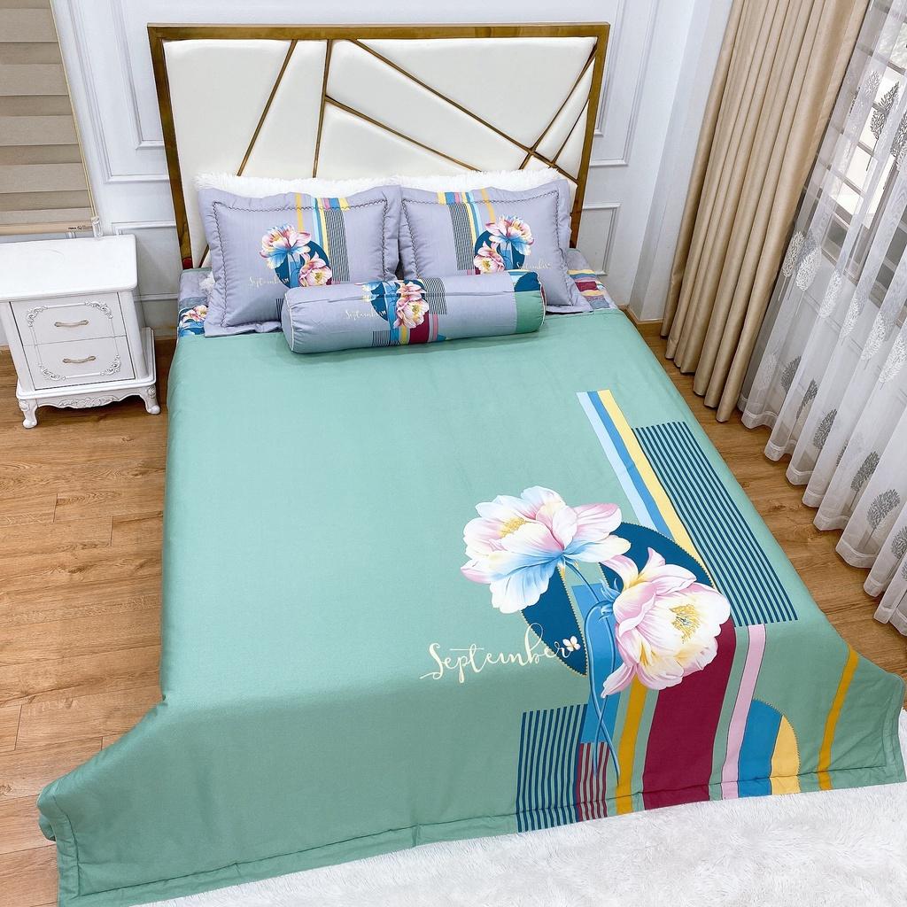 Bộ ga gối cottong living trần bông 5 món