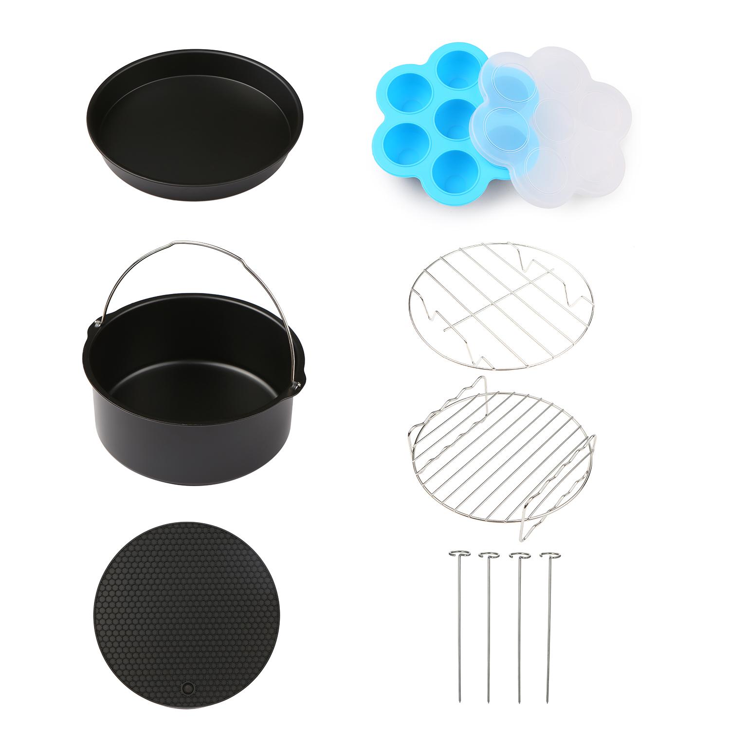 6 phu kiện cho Lò nướng BBQ và chảo nướng bánh bằng thép không gỉ