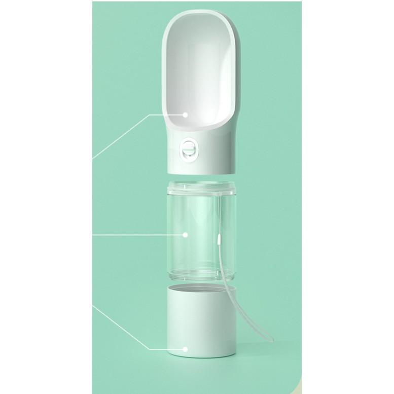 Bình đựng nước tiện lợi thú cưng,có ngăn phụ để đựng đồ
