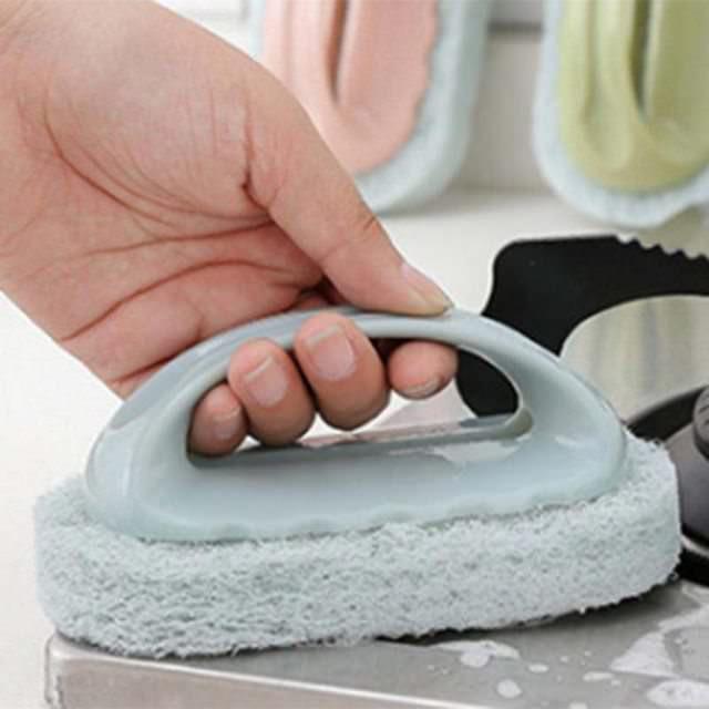 Miếng bọt biển cọ vệ sinh có tay cầm đa năng