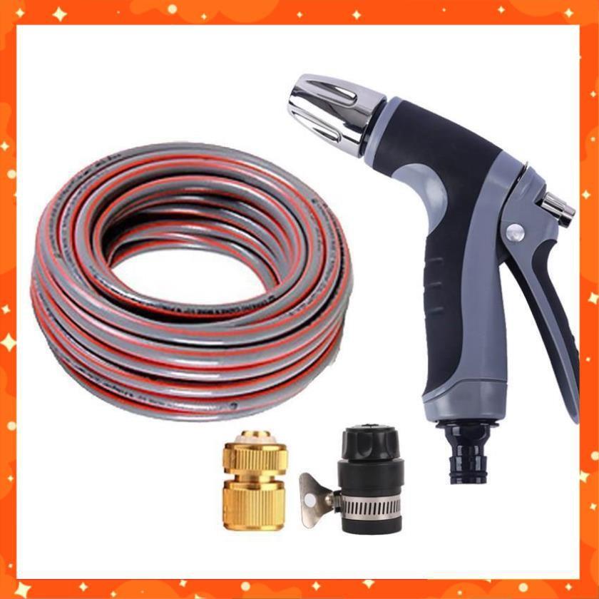 Bộ dây và vòi xịt tăng áp rửa xe tưới cây 7-10M 206817