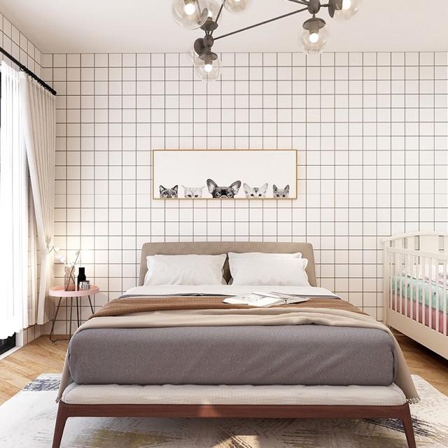 10M giấy dán tường kẻ ô đủ màu keo sẵn khổ 45cm chống nước