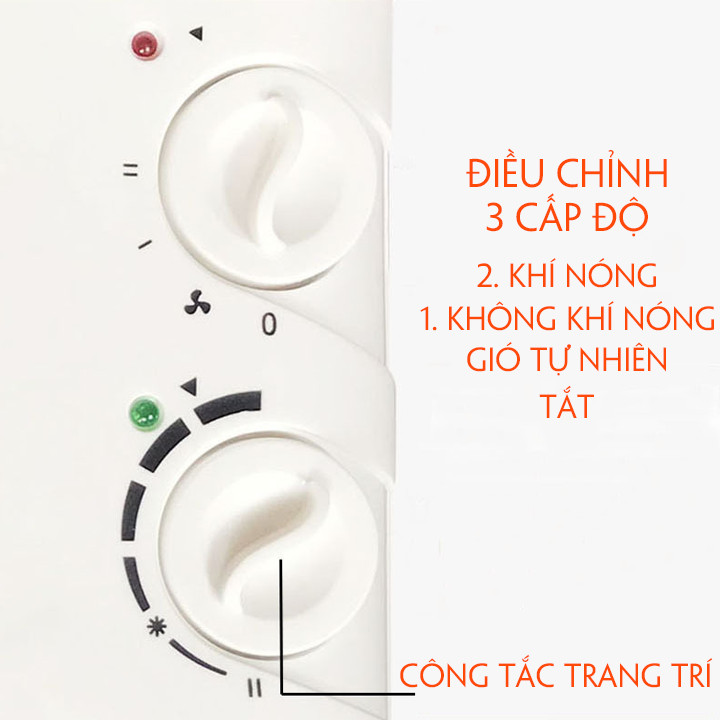 Quạt Sưởi Để Bàn MiNi Có Quay