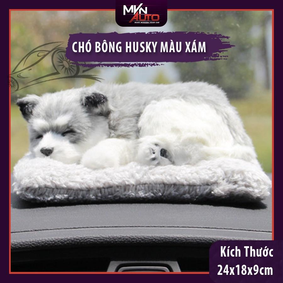 Chó Bông Than Hoạt Tính Nano Khử Mùi Ô Tô - Chó Bông Trang Trí Để Taplo Ô Tô Kích Thước Lớn 24x18x9cm - Mvn Auto