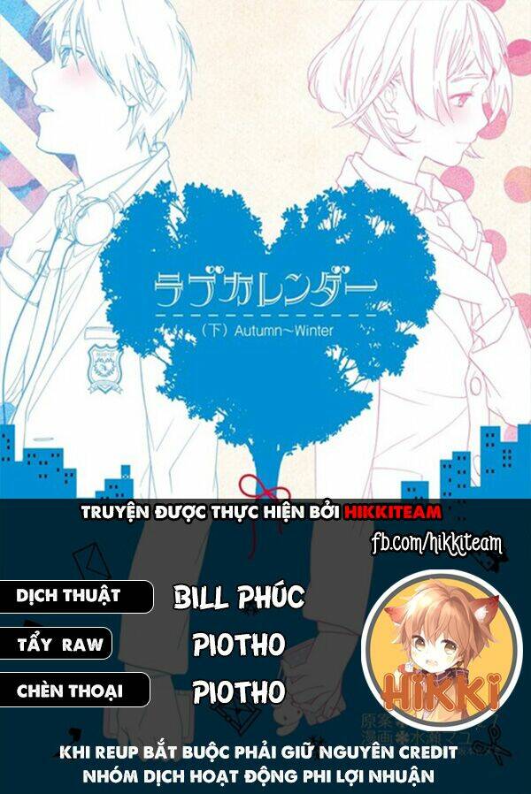 lịch tình yêu chapter 3 1