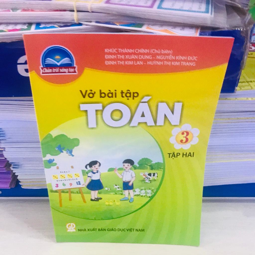 toán ,tiếng việt +vbt lớp 3 chân trời sáng tạo toán ,tiếng việt +vbt lớp 3 kem bìa bao