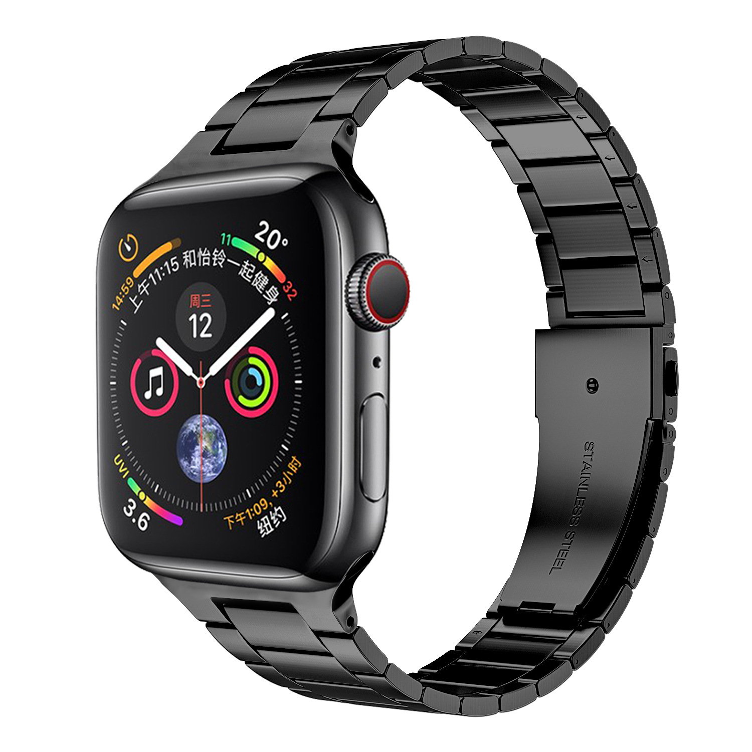 Dây Thép Steel Simple cho Apple Watch Size 38/40/41/42/44/45/49mm