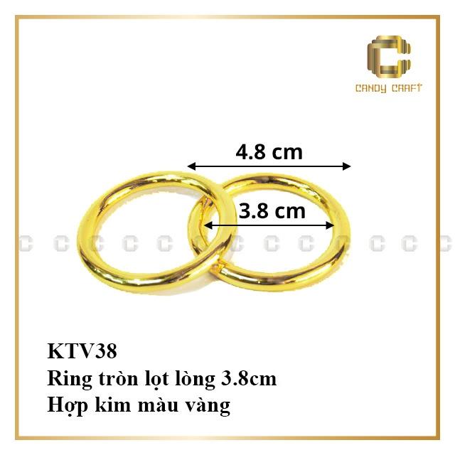 Khoen tròn 3cm - 3.8cm gắn túi - balo