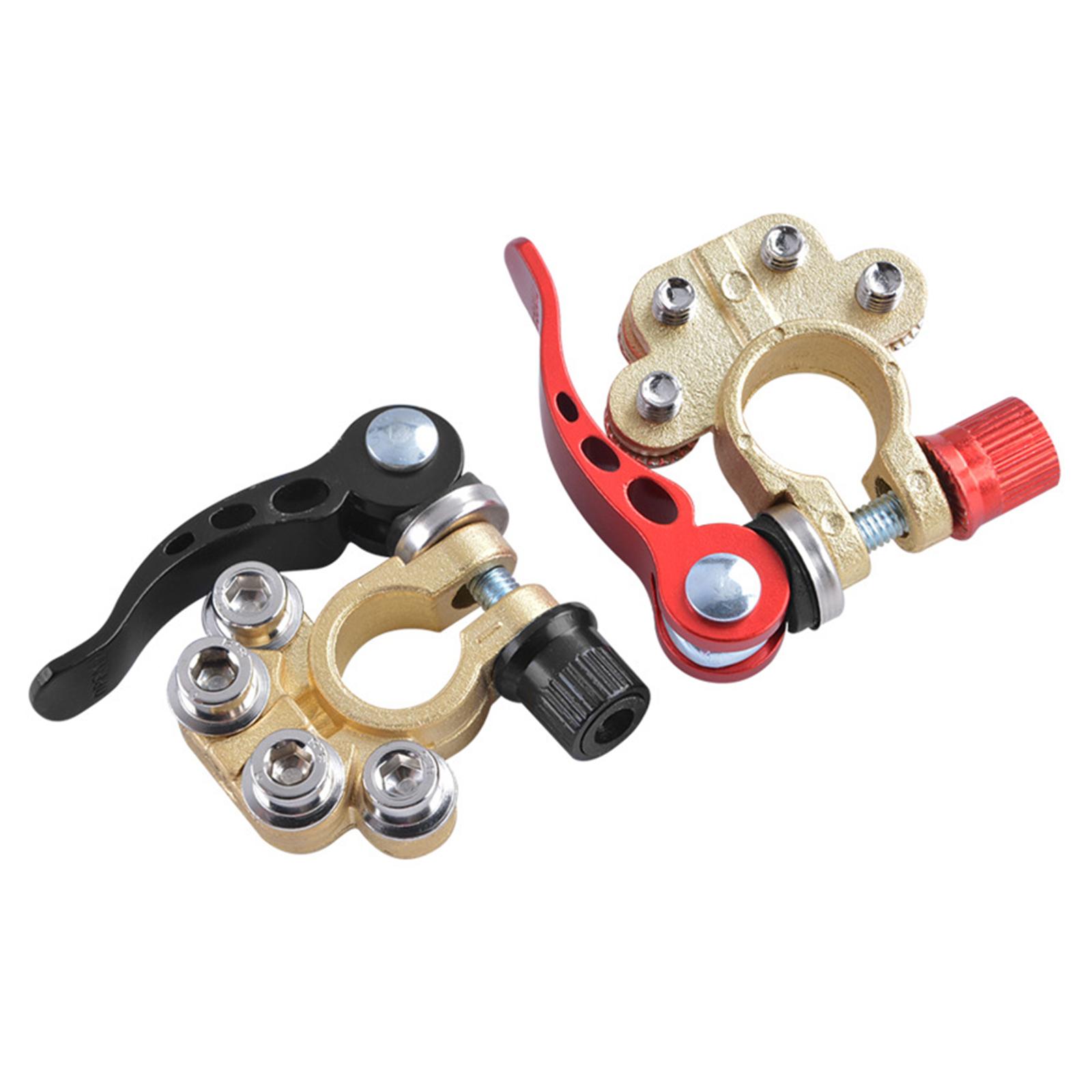 2X 2PCS Marine Car Battery Terminal Shut-off Connector Clamps UTV Tractor