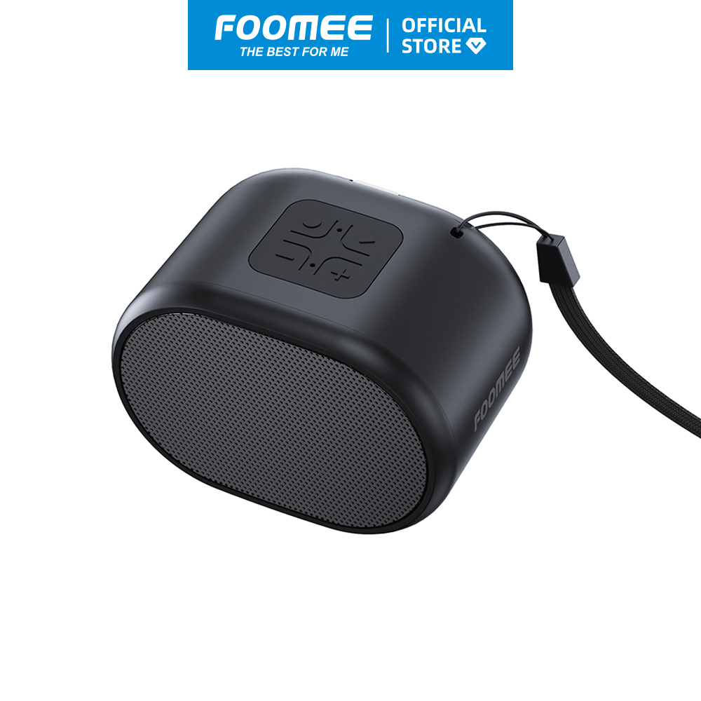 Loa Bluetooth Mini Pin FOOMEE HH20 - 1200mAh Có Cảm Ứng Hỗ Trợ Thẻ TF Và USB Kết Nối Điện Thoại - Màu Đen - Hàng Chính Hãng