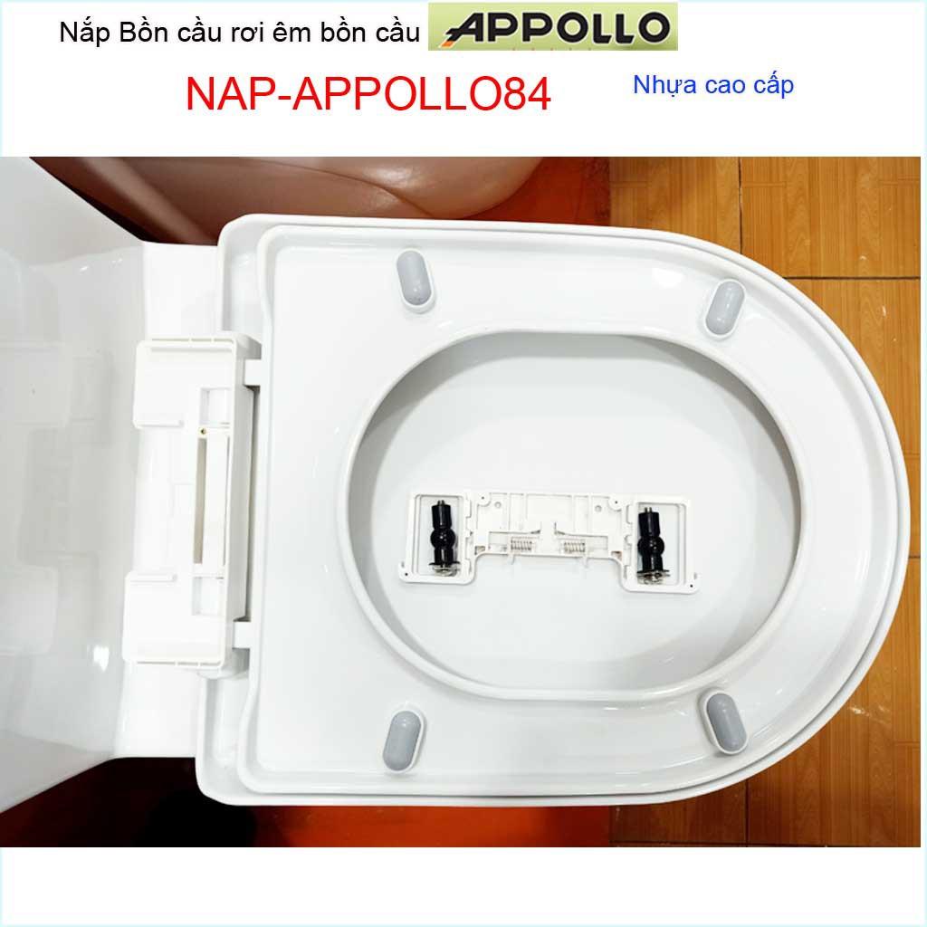 Nắp đậy cho bồn cầu 1 khối Appollo NAP-Appollo84, nắp hơi bồn cầu khối nhựa cao cấp Thailand