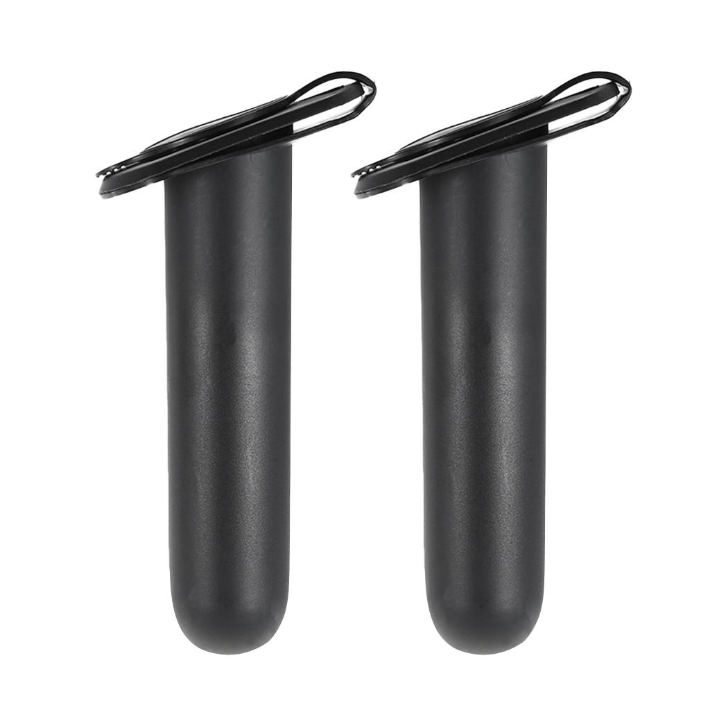 Set 2 Plastic Flush Mount Fishing Boat Rod Holder & Cap Cover for Kayak Pole