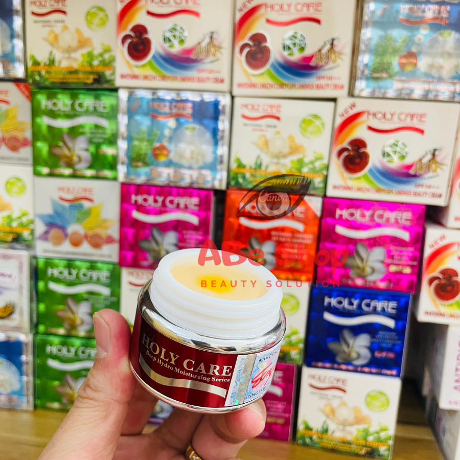 KEM HOLY CARE ĐỎ - WHITENING DAY AND CREAM SKIN CARE CREAM - DƯỠNG TRẮNG TÁI TẠO DA 5 TÁC DỤNG 20G