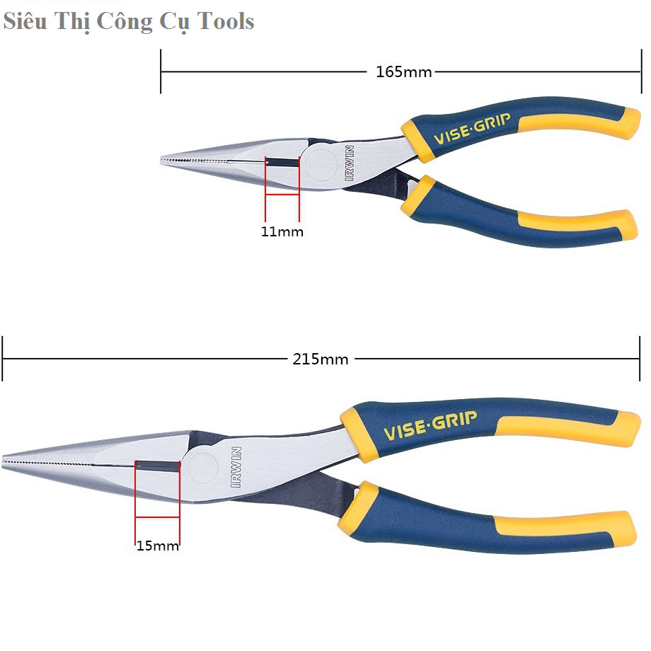 Kềm mũi dài 8&quot;/200mm Irwin 10505504