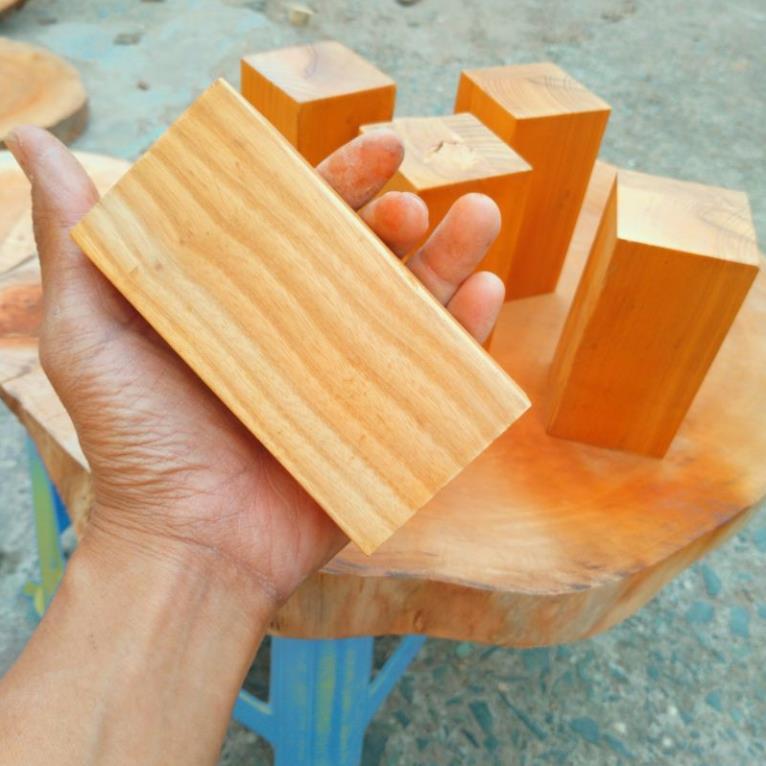 khối gỗ hình chữ nhật 6 cm x 12 cm bán sỉ lẻ Free ship hàng loại 1 gỗ an toàn chất lượng