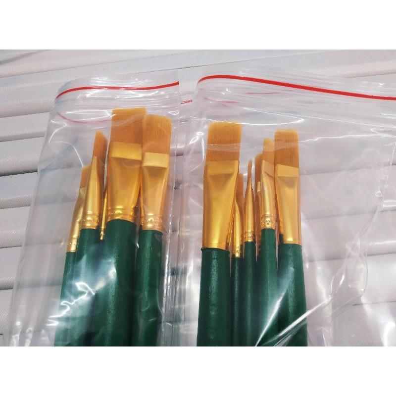 Bộ cọ cán dài màu xanh