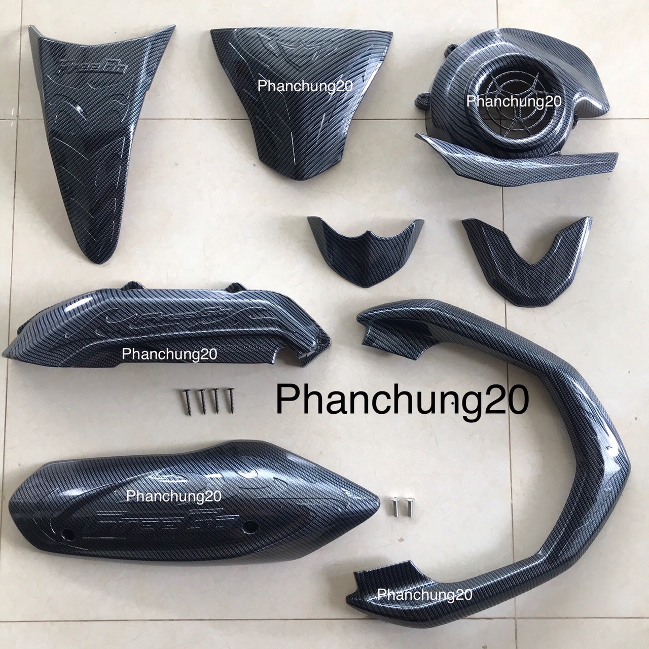 COMBO BỘ ỐP PHỤ KIỆN TRANG TRÍ DÙNG CHO ĐỜI XE FREEGO / FREEGO S CACBON
