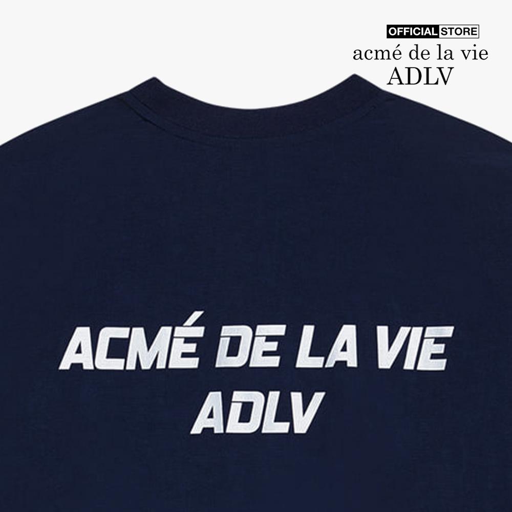 ADLV - Áo sweatshirt tay dài cổ tròn Sporty Logo Woven ADLV-20FW-OTWVSL-NVY