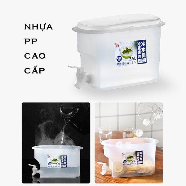 Bình Đựng Nước Tủ Lạnh Có Vòi, Giữ Nhiệt Tốt, Dung Tích 3.5L, Bình Đựng Trà Và Nước Trái Cây Phù Hợp Cho Các Bữa Tiệc