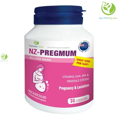 Viên bổ bầu NZ-PREGMUM nhập khẩu từ Everyday Health - Dinh dưỡng cho mẹ - Sức khỏe cho con
