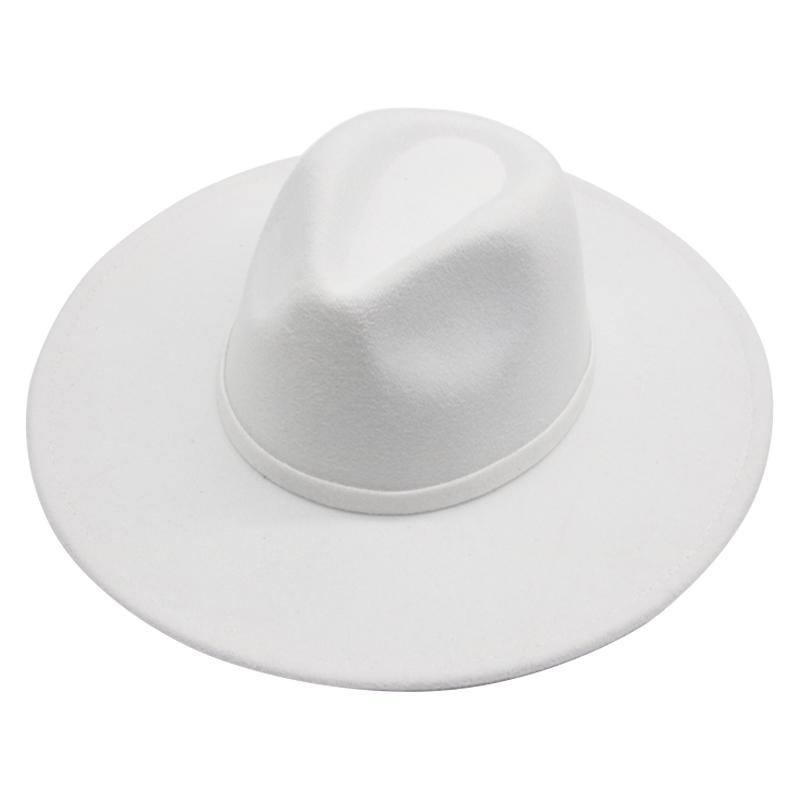 Nón Fedora Nữ Nam Ban Nhạc Nữ Nón Mùa Đông Kaki Nón Rộng Vành 9.5Cm Cưới Ngoại Giáo Hội Cảm Thấy Mũ Lưỡi Trai nam Sombrero Hombre