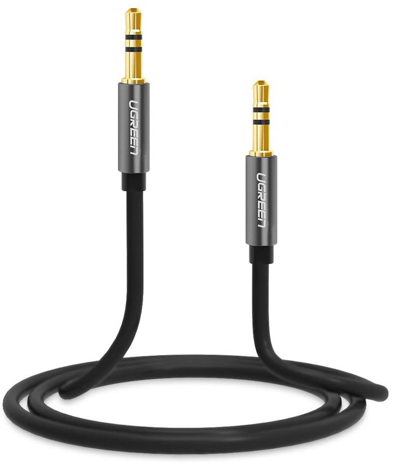 Dây Audio 3.5mm 2 đầu đực dạng cáp tròn mạ vàng 24K, TPE  UGREEN AV119 10734 - Hàng chính hãng